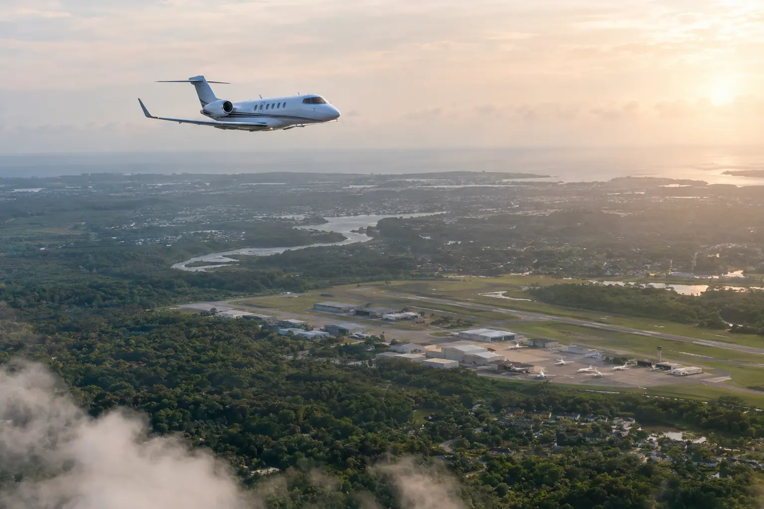 Private jets at Miami-Opa Locka Executive Airport