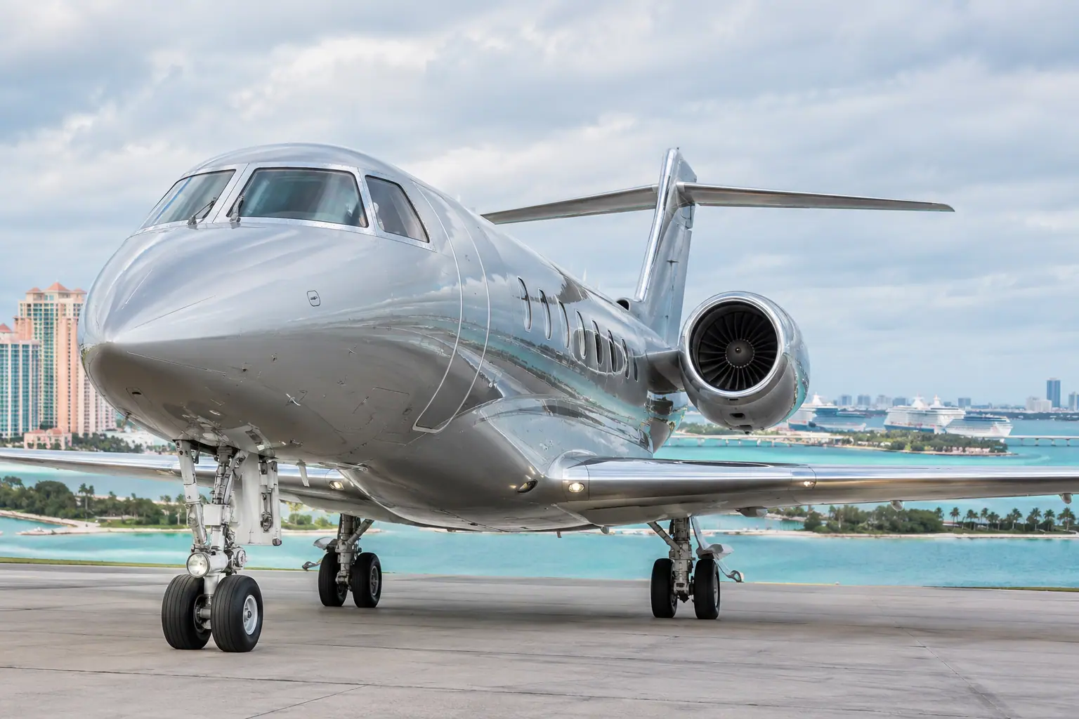 Private jet in Miami
